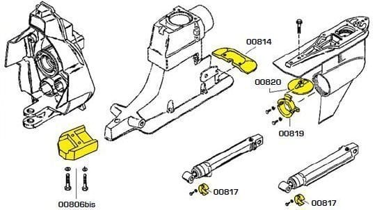 Ánodo de aluminio MerCruiser kit Alpha one generación 2 Aluminio 888756K01/888756Q03 (incluye tornillo)