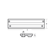 Magnesiumanod Mercury standard trim tab anod 40HP-V6 135/150/175, M818298 - AnodeFactory